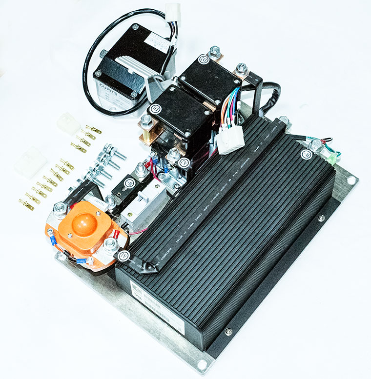 Programmable CURTIS Motor Speed Controller Assemblage, With 2-Wire 0-5K Potentiometer Throttle, Designed For DC Series Winding Motor