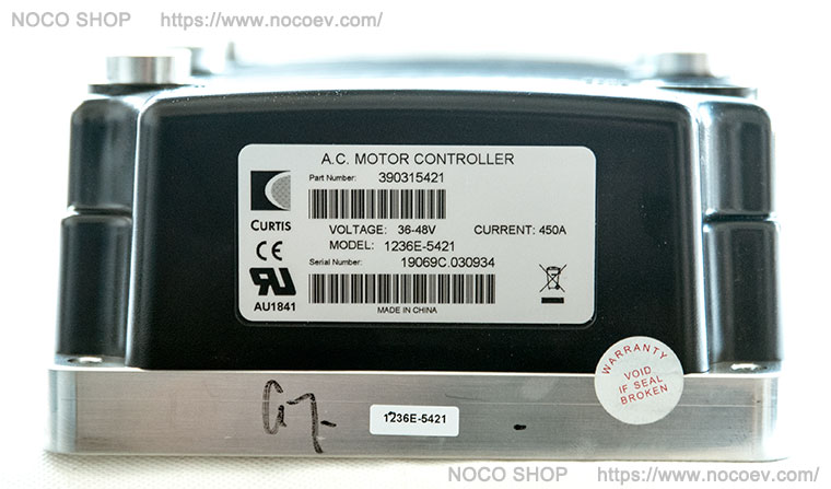Programmable CURTIS AC Induction Motor Speed Controller, PMC Model 1236E-5421, 36-48V / 450A, Working with 0-5K or 0-5V Throttle