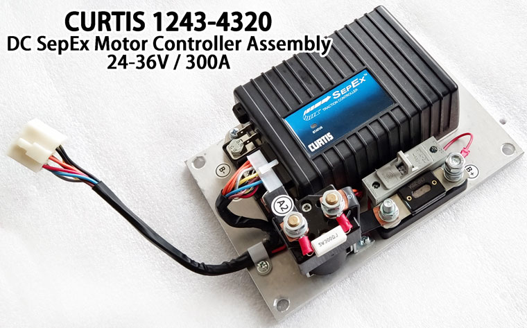 Programmable CURTIS DC SepEx Motor Speed Controller Assemblage 1243-4320 - 24V / 36V - 300A, http://www.noco-evco.com/ 