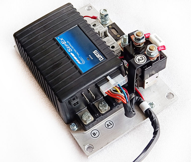 Programmable CURTIS DC SepEx Motor Speed Controller Assemblage 1243-4320 - 24V / 36V - 300A, pallet truck and light weight forklift traction motor control unit