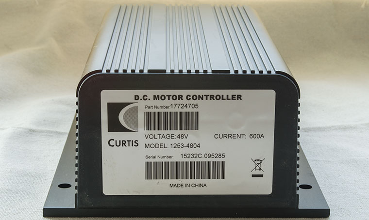 Programmable CURTIS DC Series Motor Speed Controller, PMC Model 1253-4804, 48V - 600A, 0-5K or 0-5V Electric Throttle