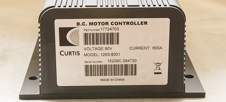 Programmable CURTIS DC Series Motor Speed Controller, PMC Model 1253-8001, 48V - 600A, 0-5K or 0-5V Electric Throttle