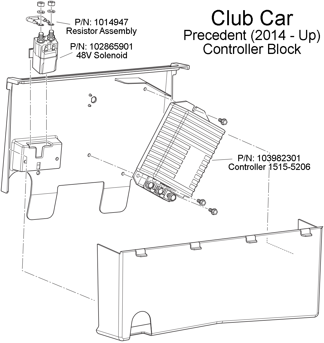 Club Car PRECEDENT Controller 1515-5206 Diagram