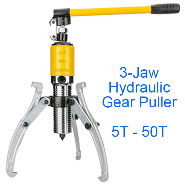 Two-Jaw and Three-Jaw Hydraulic Gear Puller, Bearing Extractor, Shaft / Sleeve Separator