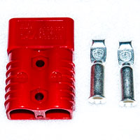 Anderson SB175 175A / 600V DC Power Connector, Part Number 949-BK, Red Housing