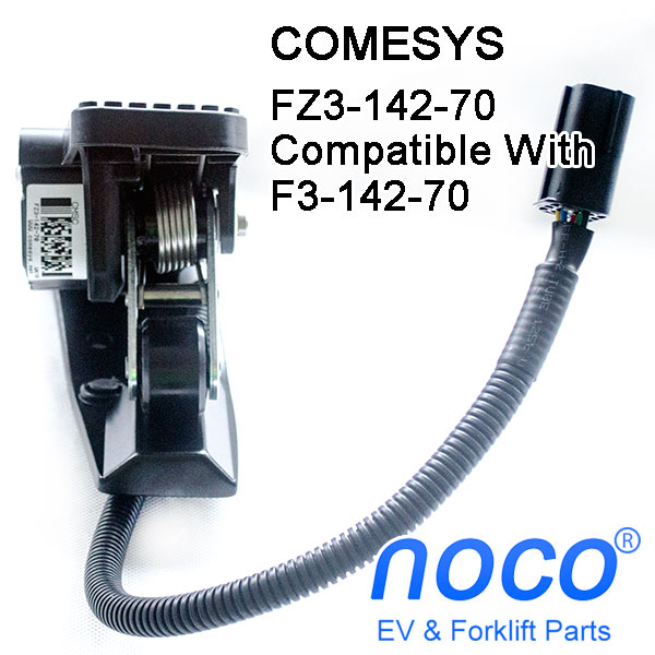 COMESYS Foot Pedal Throttle, FZ3-142-70 For DANAHER Controller, 3.6-0V Voltage Throttle