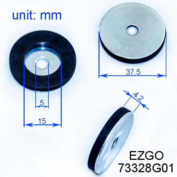 Dimensios of Magnet, E-Z-GO Part Number 73328-G01