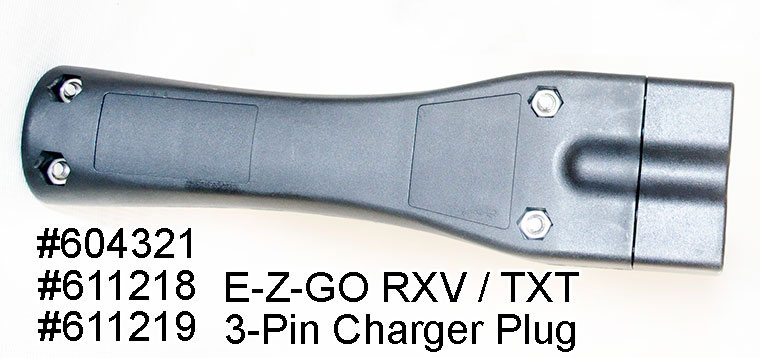 EZGO RXV / TXT 3-Pin Charger Plug 604321 / 611218 / 611219