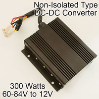 Non-Isolated DC/DC Converter, Model: HXDC-7212/300, 72V to 12V - 300W