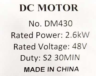 Label of Hitachi DM430, YAMAHA JU2-H1890