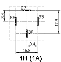 https://www.noco-evco.com/ - Contacts' Layout of Automotive DC Relay, Model JD2912-1A