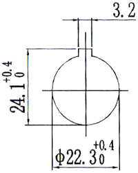Potentiometer LA42DWQ Dimensions