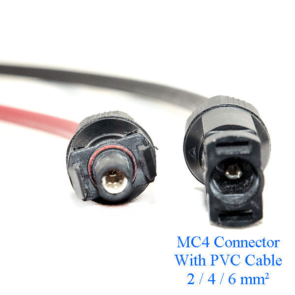 Photovoltaic Power Connector MC4, Prewired With Cable PV1-F1