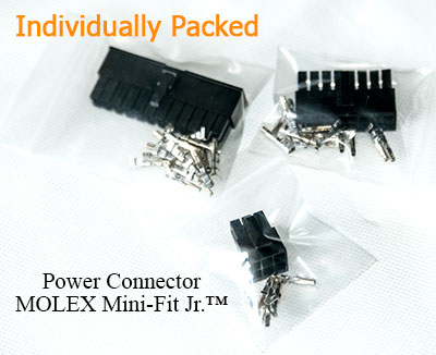 Individually packed MOLEX Mini-Fit Jr. connector