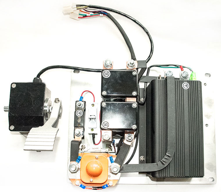 Programmable CURTIS Motor Speed Controller Assemblage, With 2-Wire 0-5K Potentiometer Throttle, Designed For Brush Type Permanent Magnet DC Motor