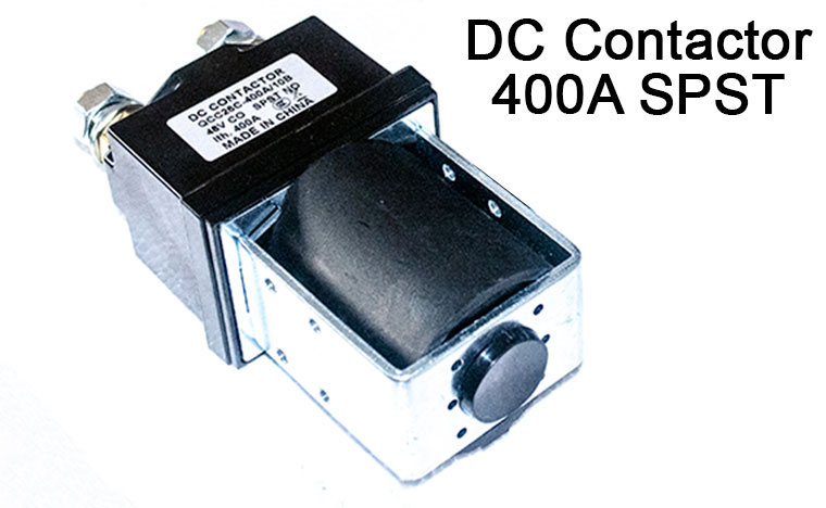 SPSD Normal Open DC Solenoid QCC26C-400A/10, Golf Cart Main Contactor, Interrupted Load 400A, Continuous Load 250A