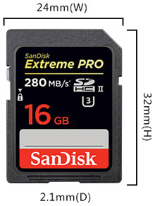 Sandisk Extreme Pro SD High Speed Memory Card SDHC 280 MB/s
