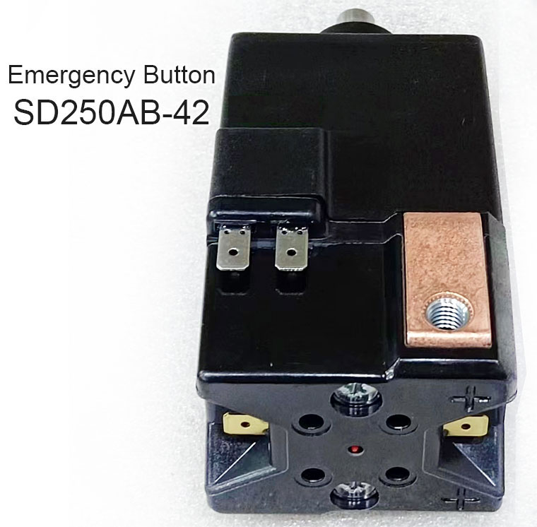 Abright SD250AB-42 Emergency Disconnect Switch, 48V 250A, With Auxiliary Contact And Magnetic Blowout