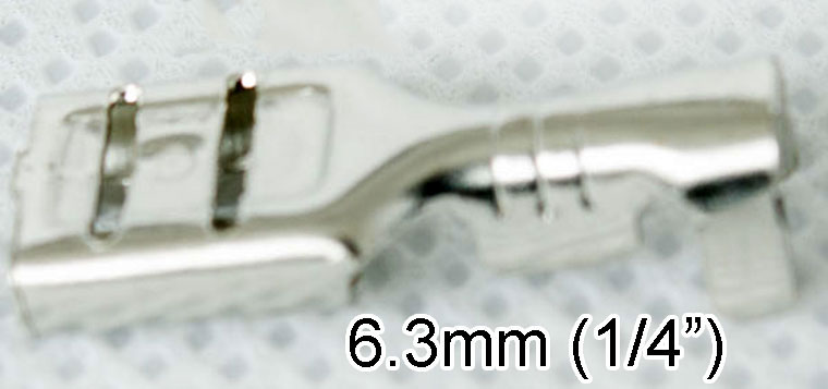 6.3mm Cold-Press Crimping Female Terminal, Tin-Plated Brass Connector