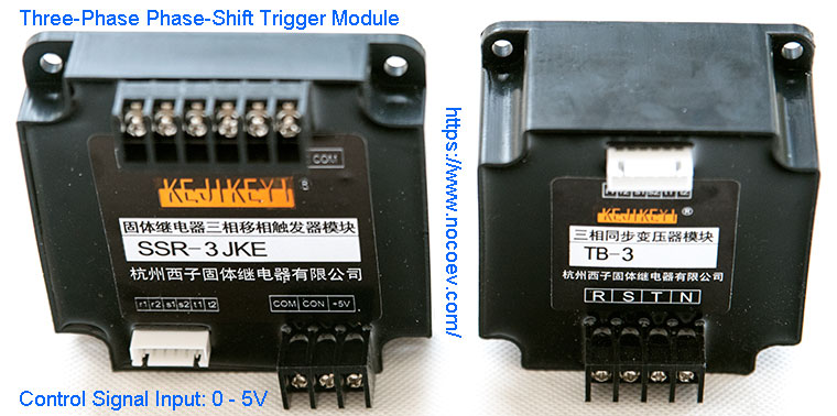XIZI Solid State Relay, Three-Phase Phase-Shift Trigger Module SSR-3JK, With Three-Phase Synchronous Transformer Module TB-3