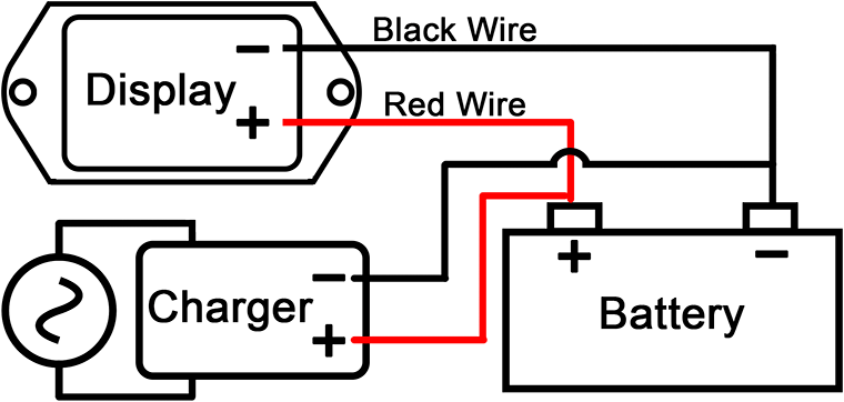 Battery Indicator TQZN-12 And TQZN-24 2-Wire Wiring Diagram