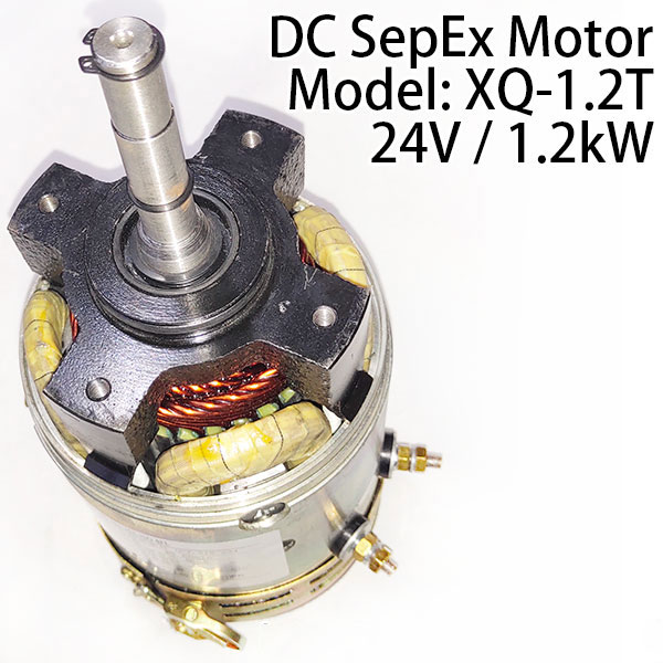 DC SepEx Motor XQ-1.2T, 24V / 1.2kW, Other Voltage Options Available
