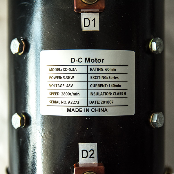 48V 5.3kW DC Series Winding Motor XQ-5.3A, Eagle Marshell Fairplay Golf Cart Traction Motor