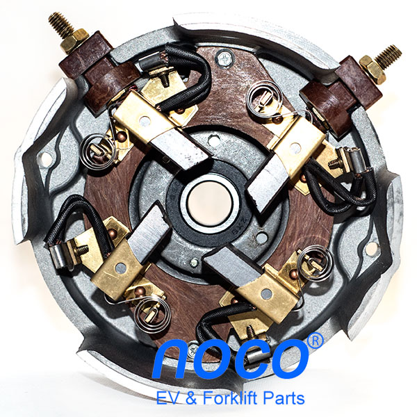 Carbon Brush Assemblage Of DC SepEx Traction Motor XQ-5.3, Full Set Of Carbon Brush, Spring, Holder, Studs And Cover
