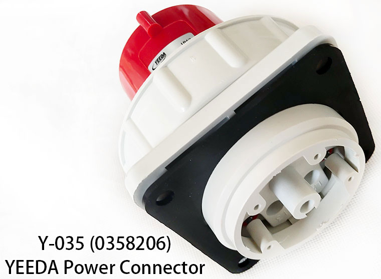 YEEDA 63A 5-Pin Industrial Power Connector Y-035, 0358206, compatible with 0356206