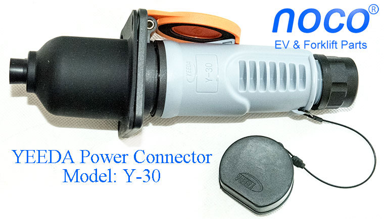 YEEDA Y-30 Waterproof 16A Golf Cart Battery Charger DC Power Connector, With Internal Switch, Multiple Voltage Options Available 12V 24V 36V 48V 60V 72V