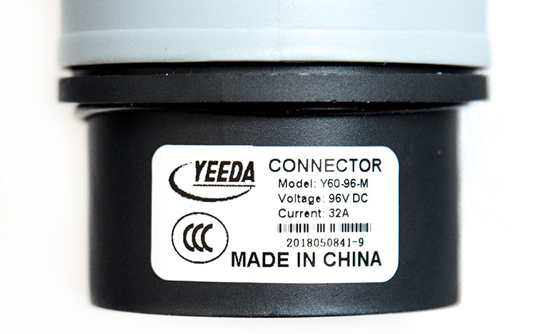 YEEDA 96V 32A Y60 DC Power Connector, Golf Cart  and Electric Utility Vehicle Battery Charging Connector