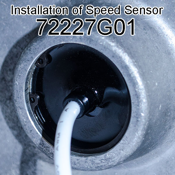 36V SepEx DC Motor ZQS36-3.0C-T, DE2-4007, Installation of E-Z-GO Speed Sensor 73327G01
